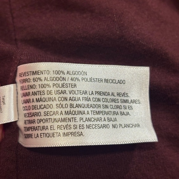 Art Class Deep Red Quilted Kids Jacket Unisex - Picture 8 of 9